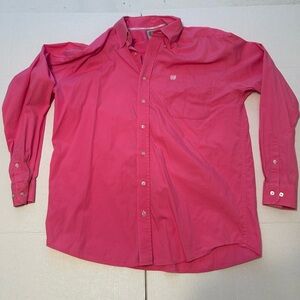 Cinch Men's Pink Casual Button-Down Shirt